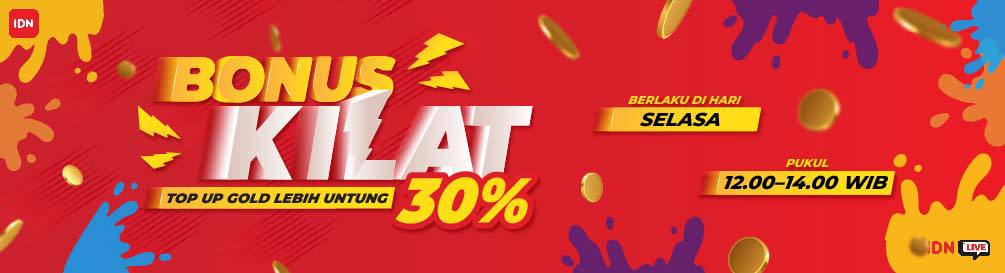 image event Flash Sale Gold IDN Live, Top Up Makin Untung