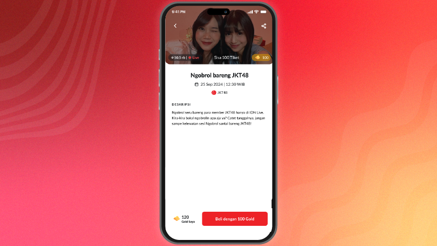 Nonton live streaming eksklusif di IDN App