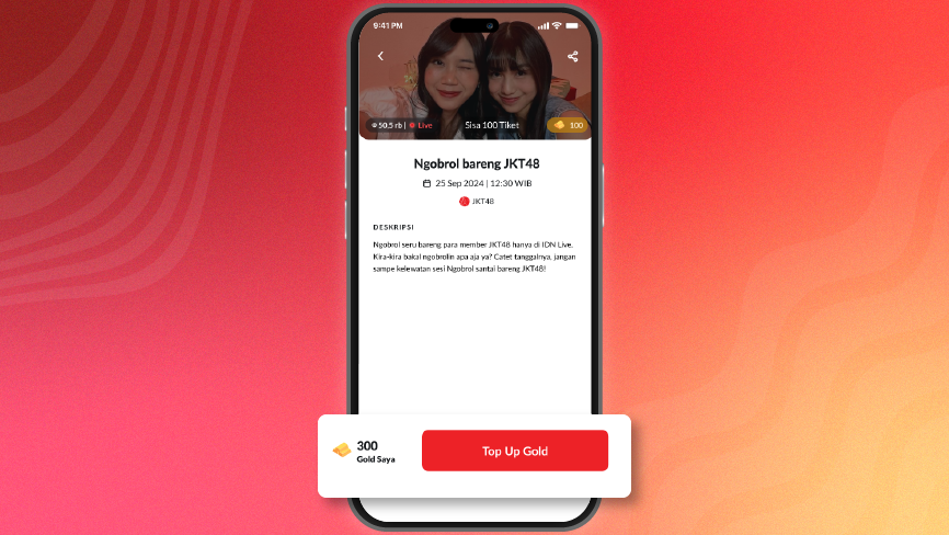Nonton live streaming eksklusif di IDN App